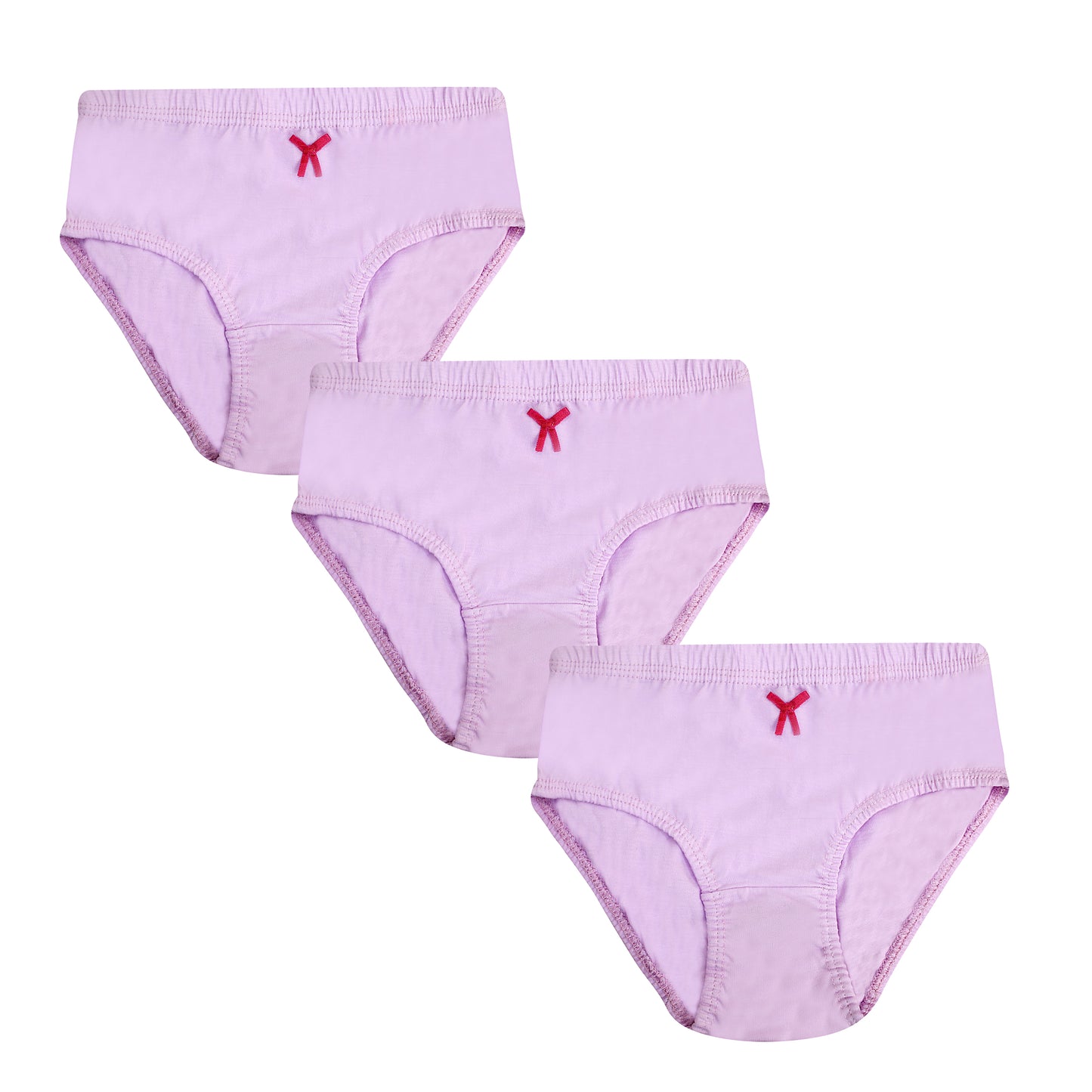 Tiny Bugs Purple Solid Cotton Basic Briefs