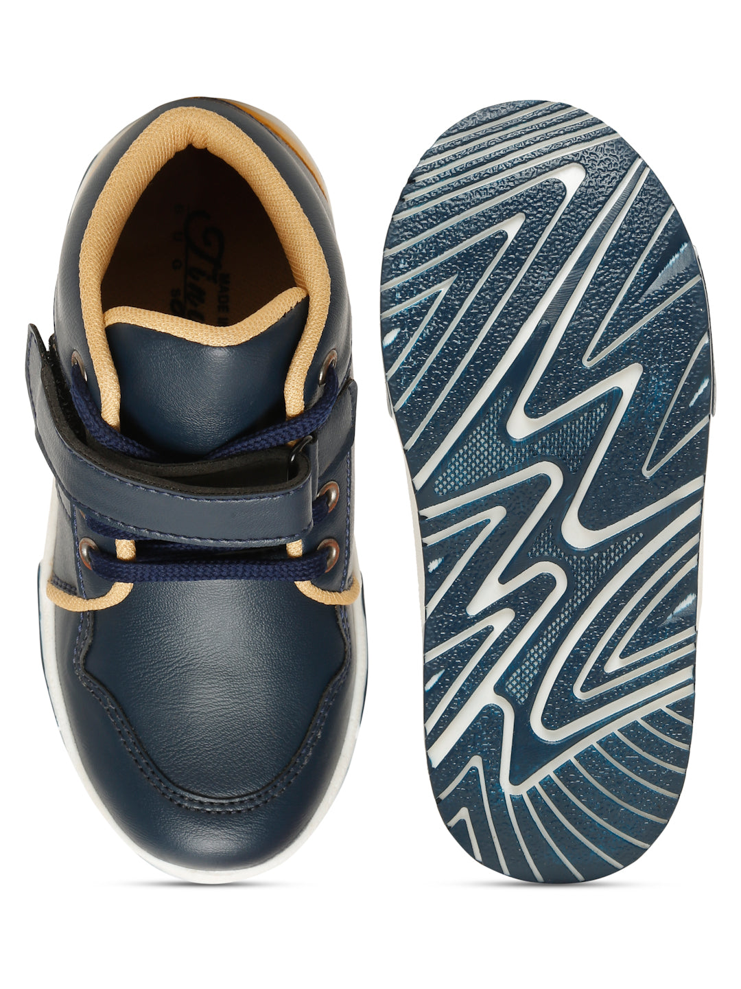 Tiny Bugs Boys Anckle Length Boots - Navy