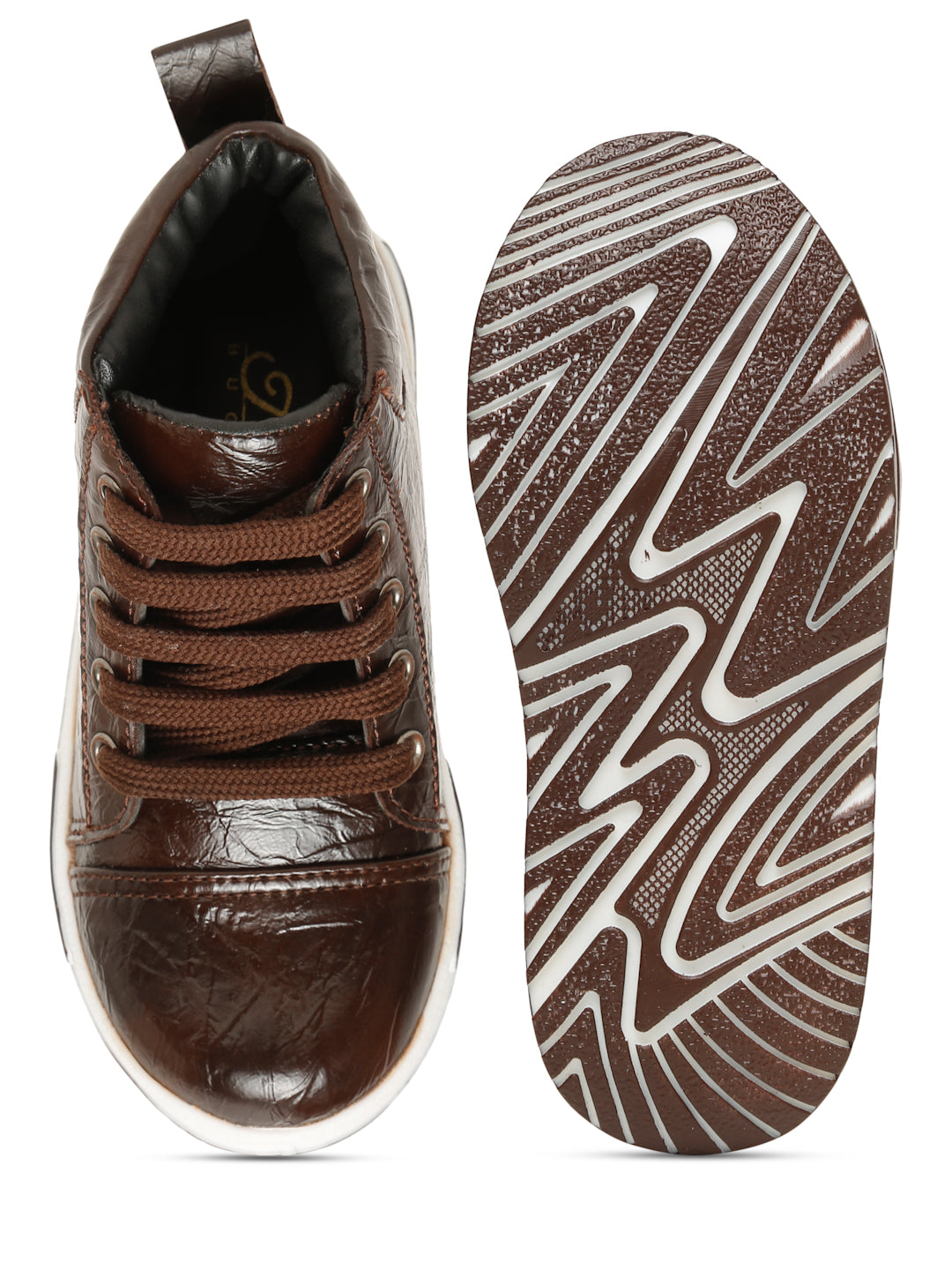 Tiny Bugs Boys Anckle Length Boots - Brown