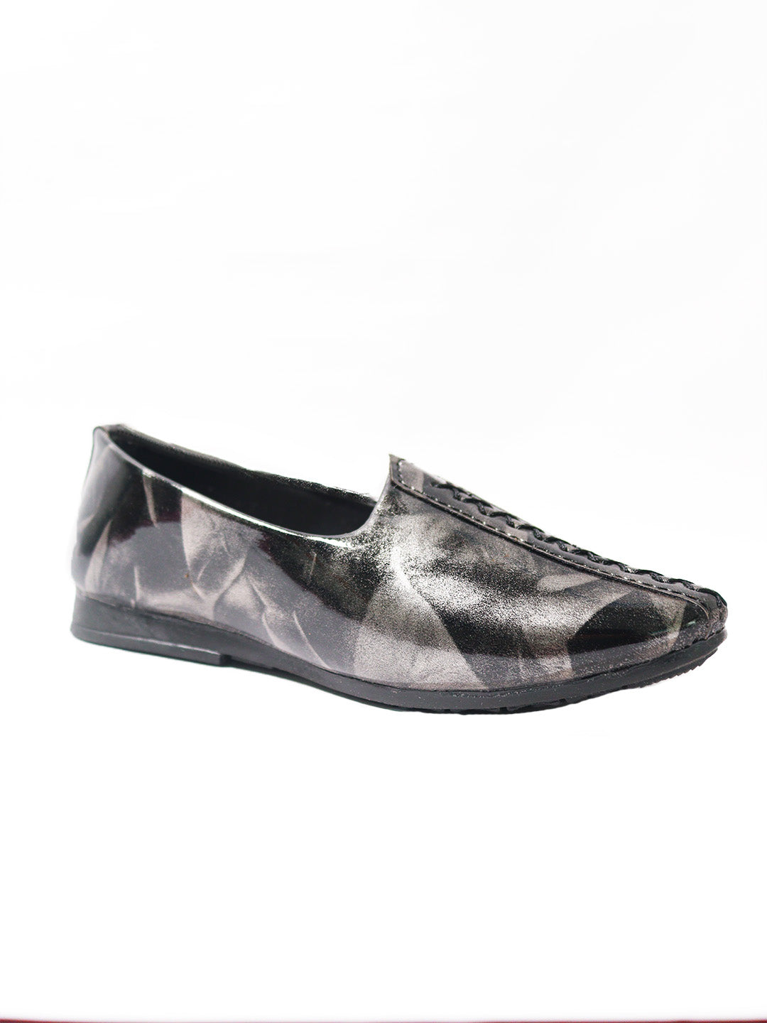 Tiny Bugs Boys Ethnic Wear Mojaris - Black