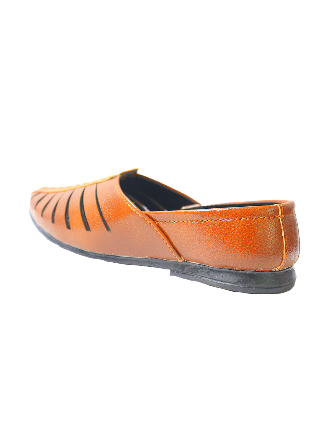 Tiny Bugs Boys Ethnic Wear Mojaris - Tan