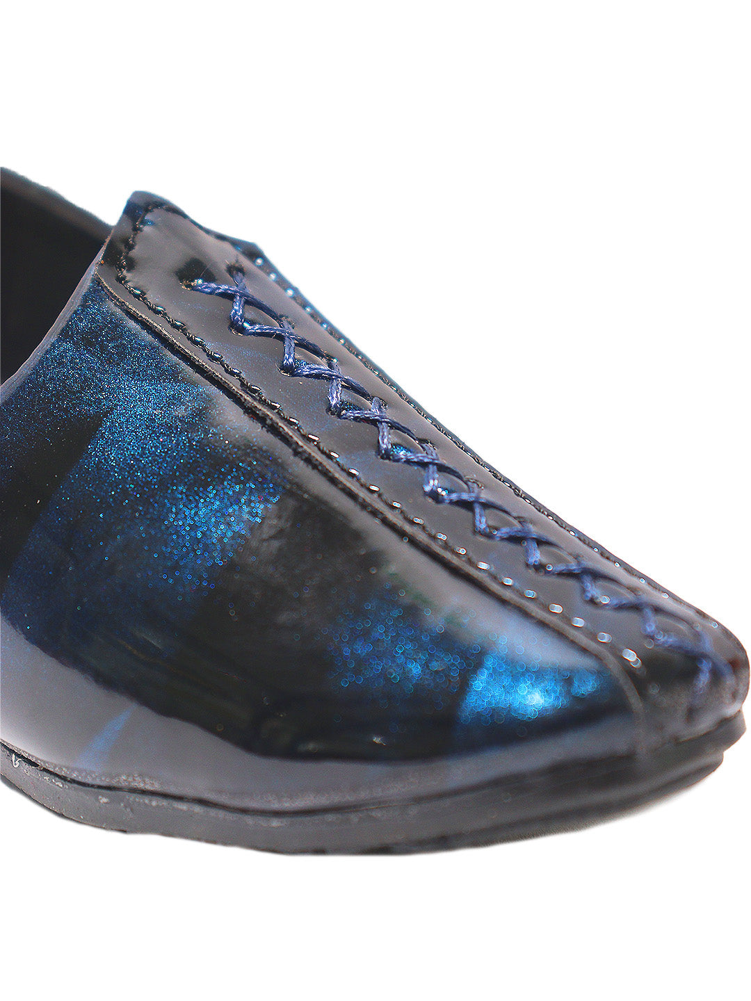 Tiny Bugs Boys Ethnic Wear Mojaris - Blue