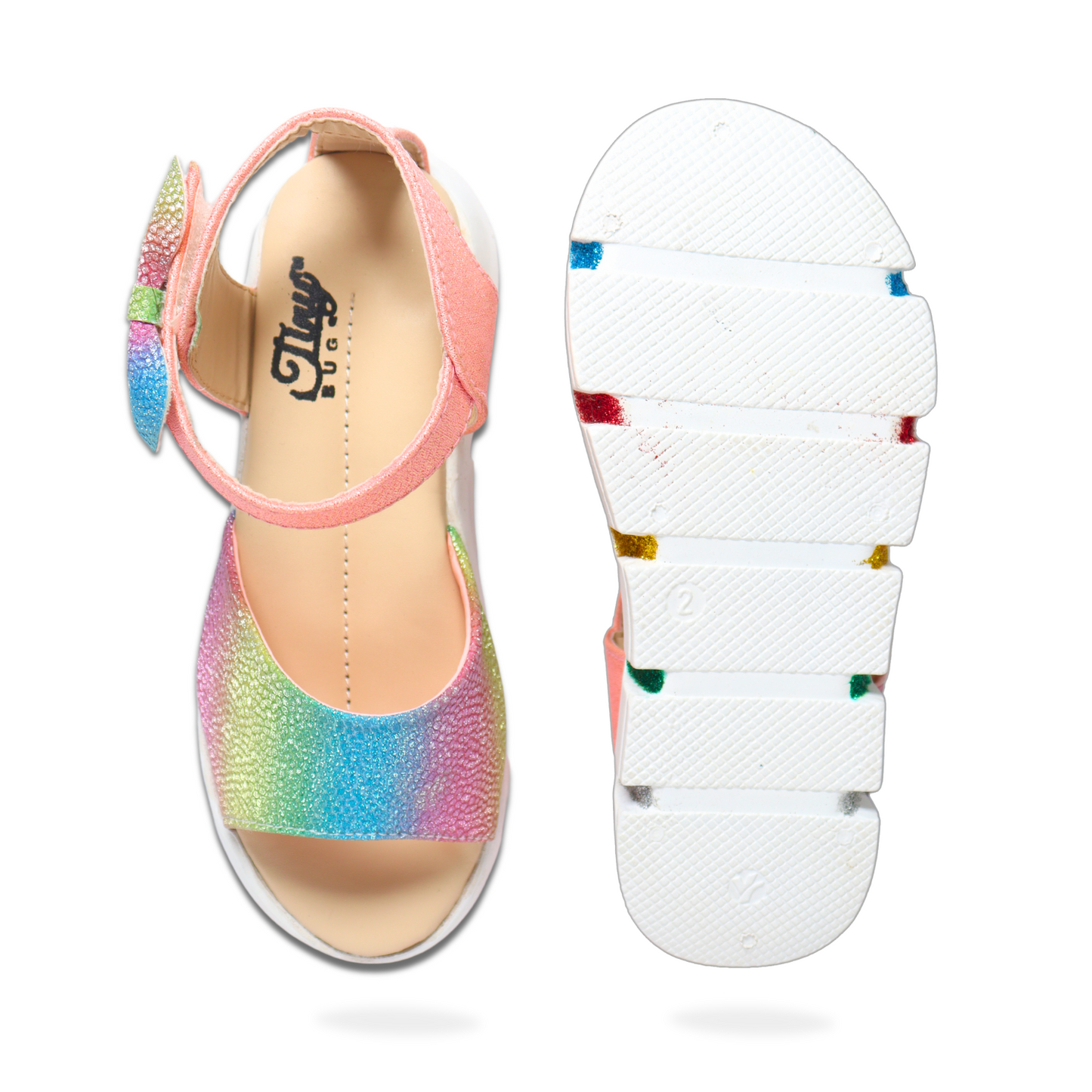 Tiny Bugs Girls Wedges Sandals - Multi