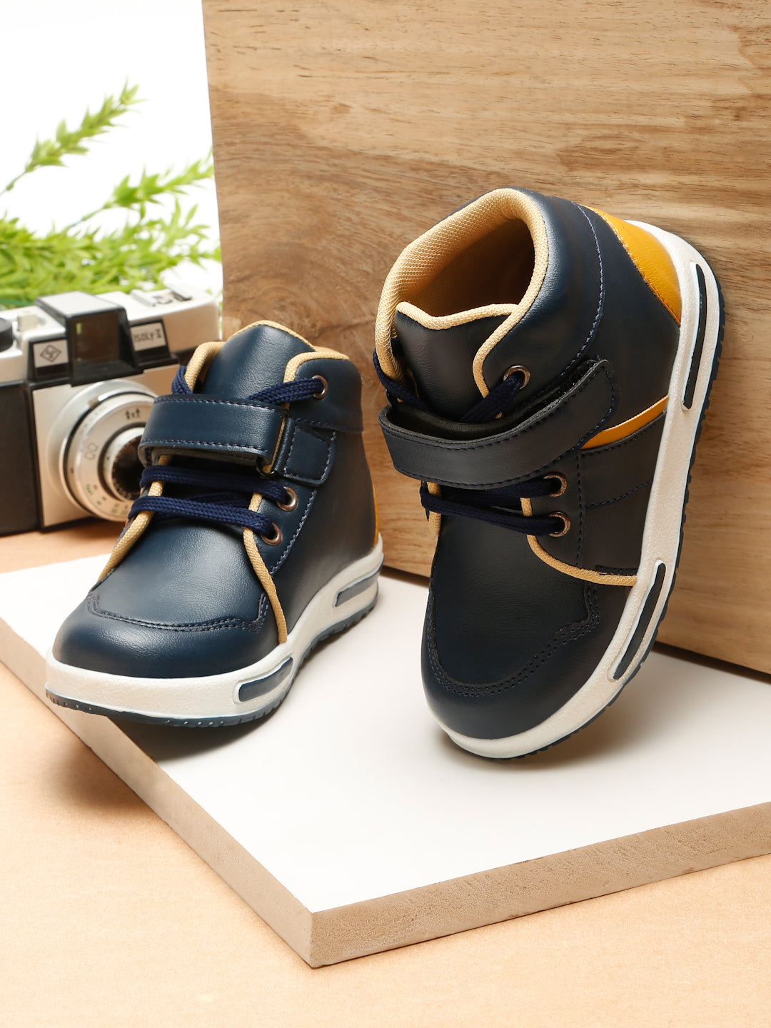 Tiny Bugs Boys Anckle Length Boots - Navy