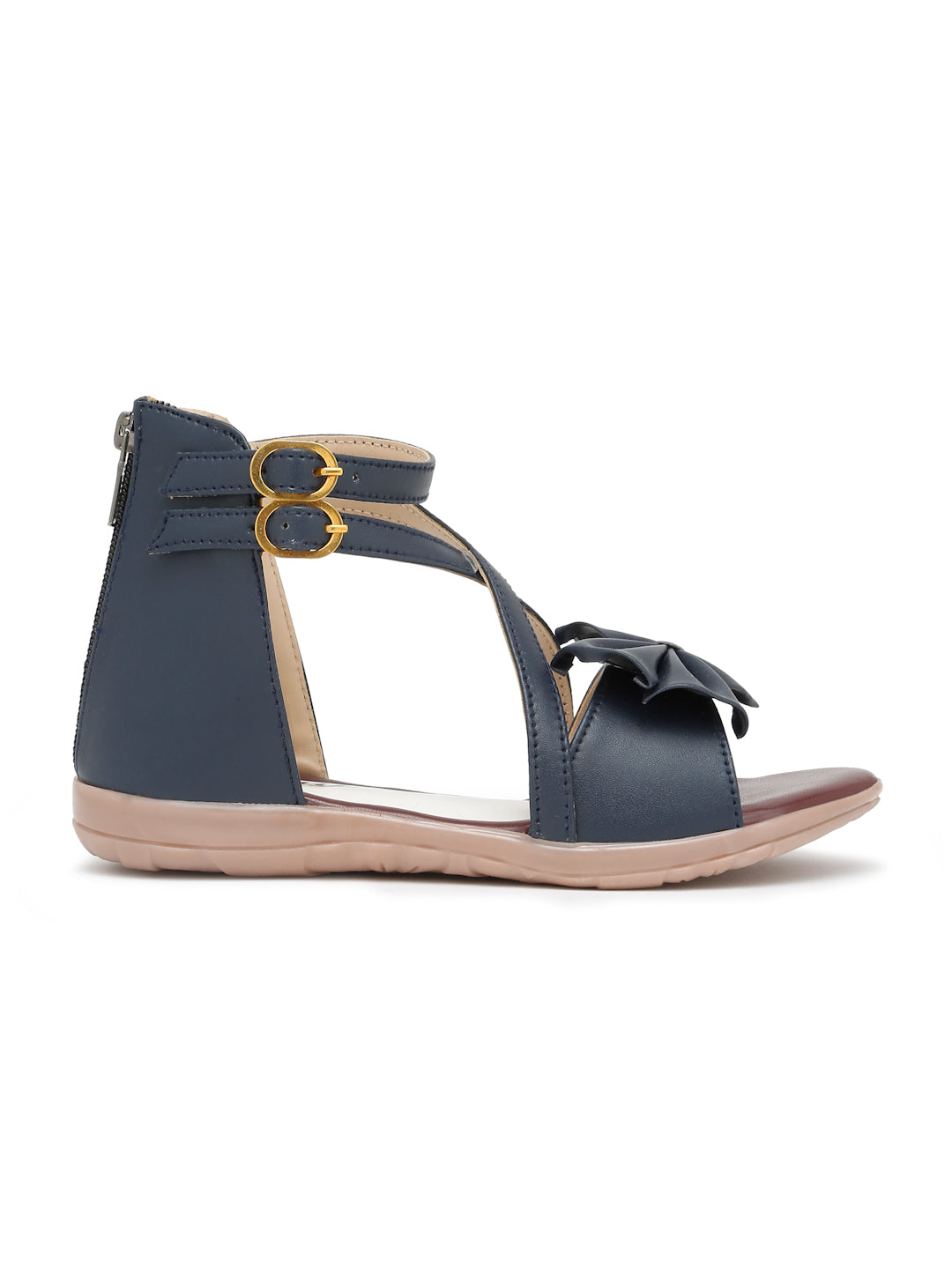 Tiny Bugs Girls Gladiators Sandals - Navy