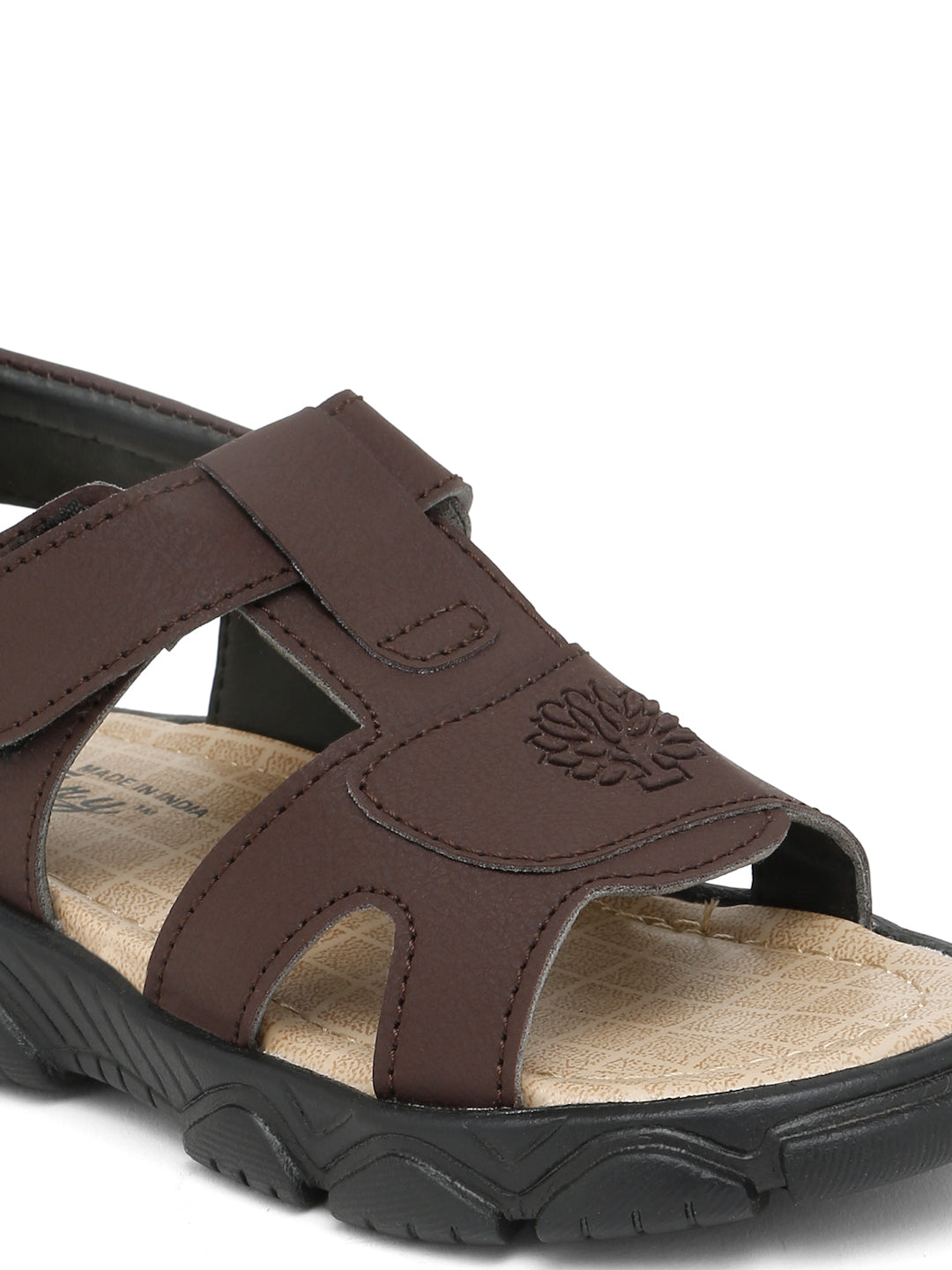 Tiny Bugs Boys Casual Velcro Sandals - Brown