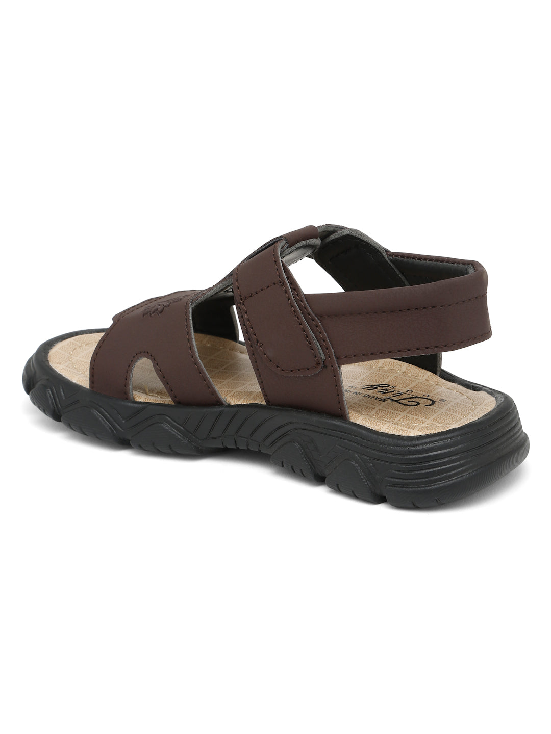 Tiny Bugs Boys Casual Velcro Sandals - Brown