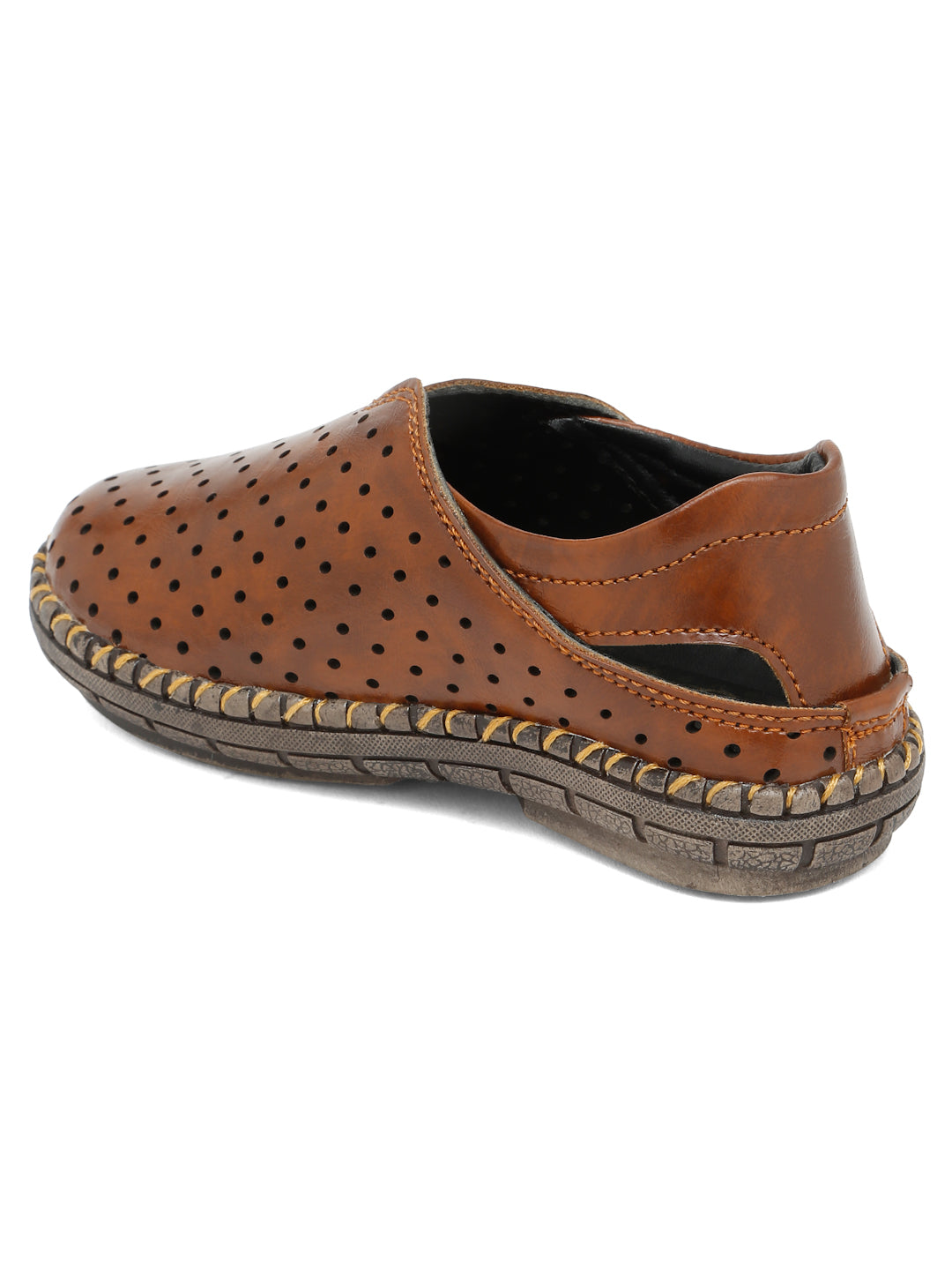 Tiny Bugs Boys Casual Roman Sandals - Tan