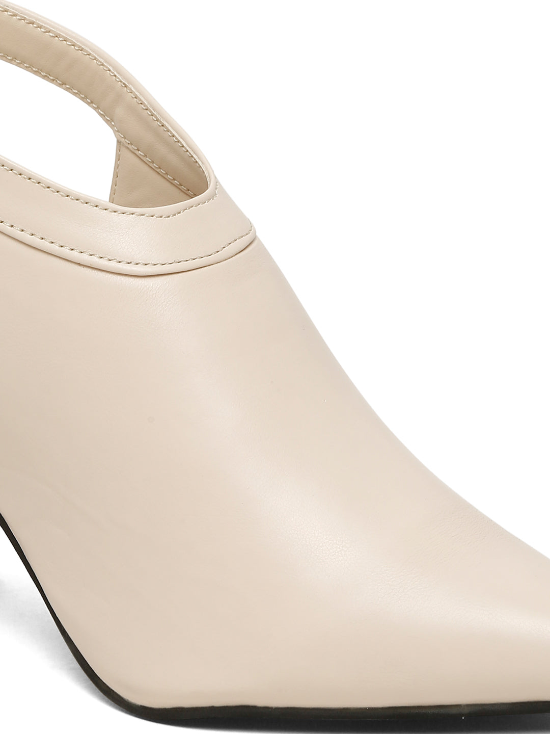 Tiny Bugs Women Closed Block Heels Sandals - Off white