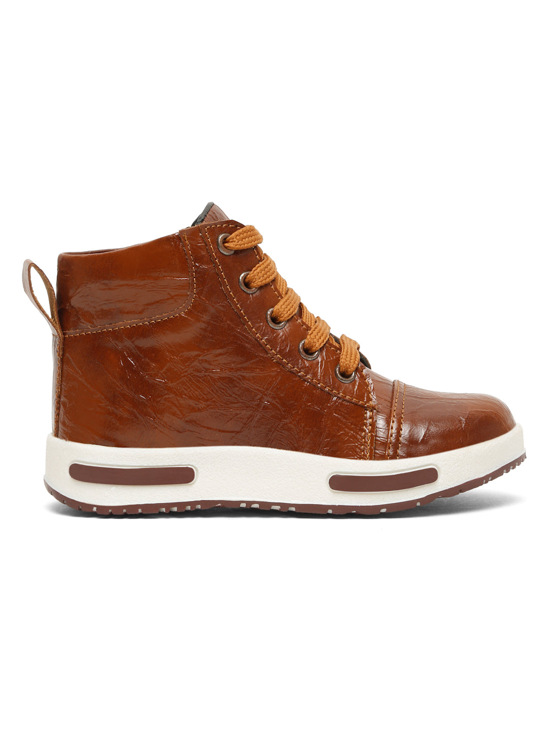 Tiny Bugs Boys Anckle Length Boots - Tan
