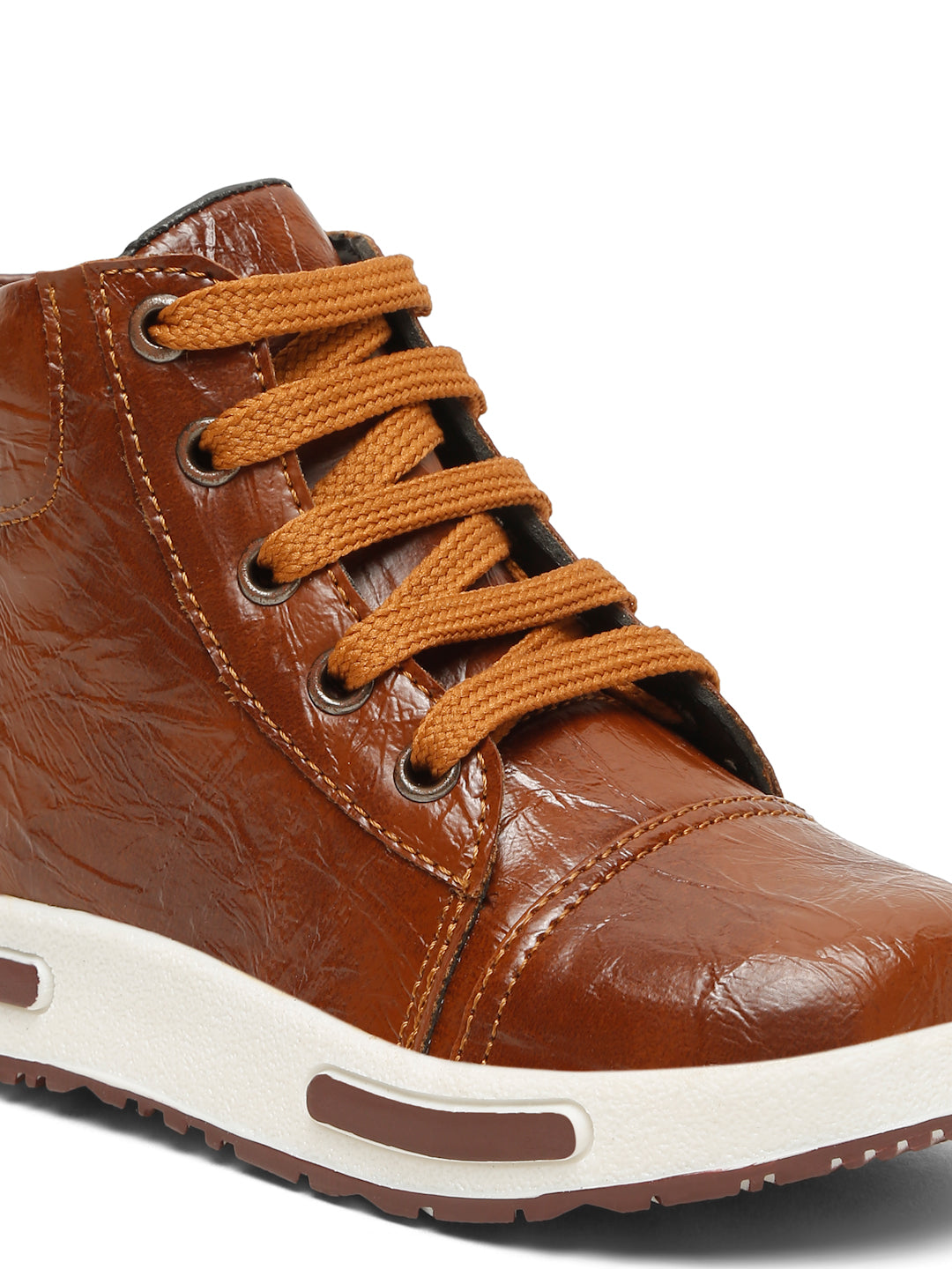 Tiny Bugs Boys Anckle Length Boots - Tan