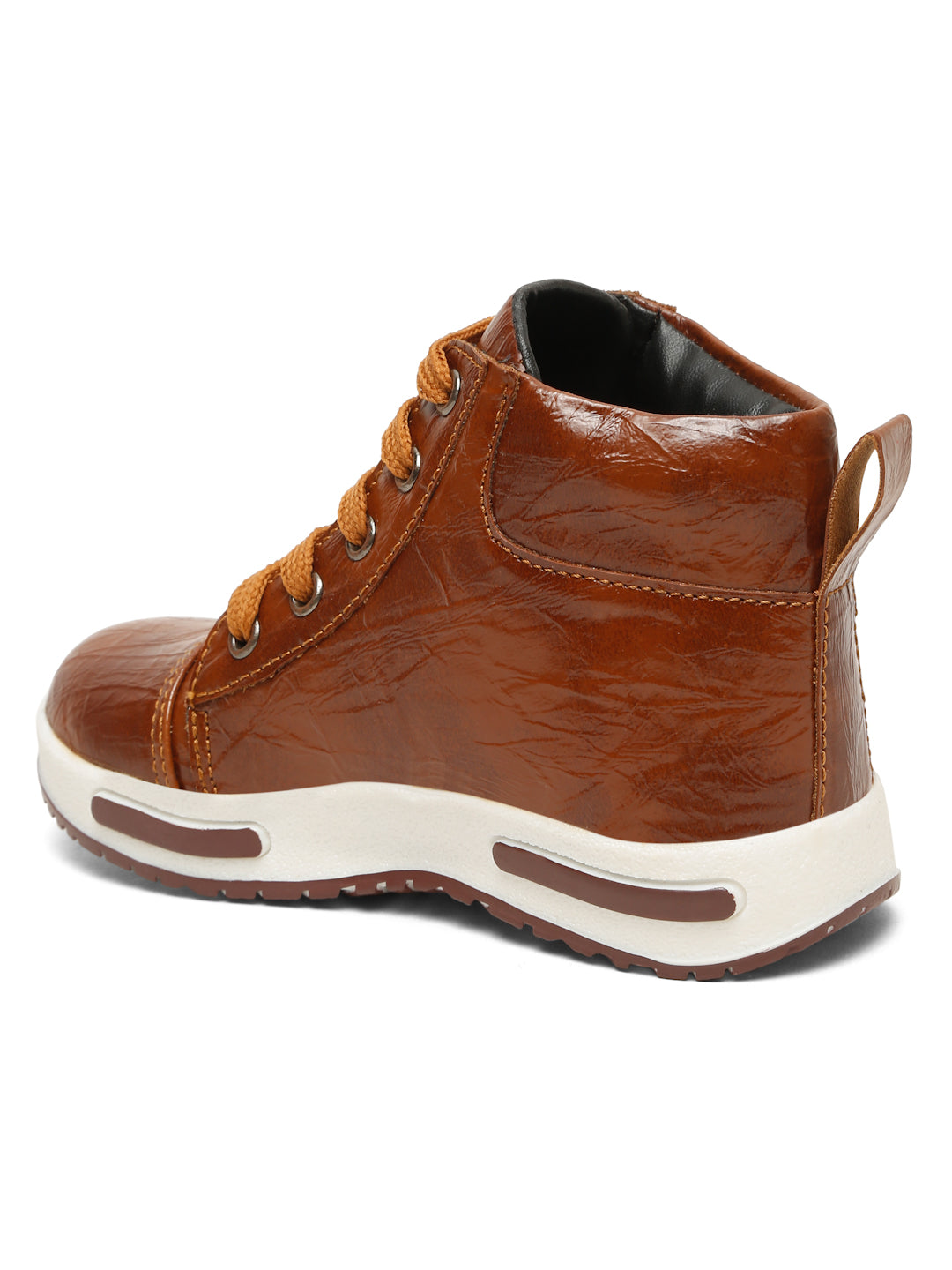 Tiny Bugs Boys Anckle Length Boots - Tan