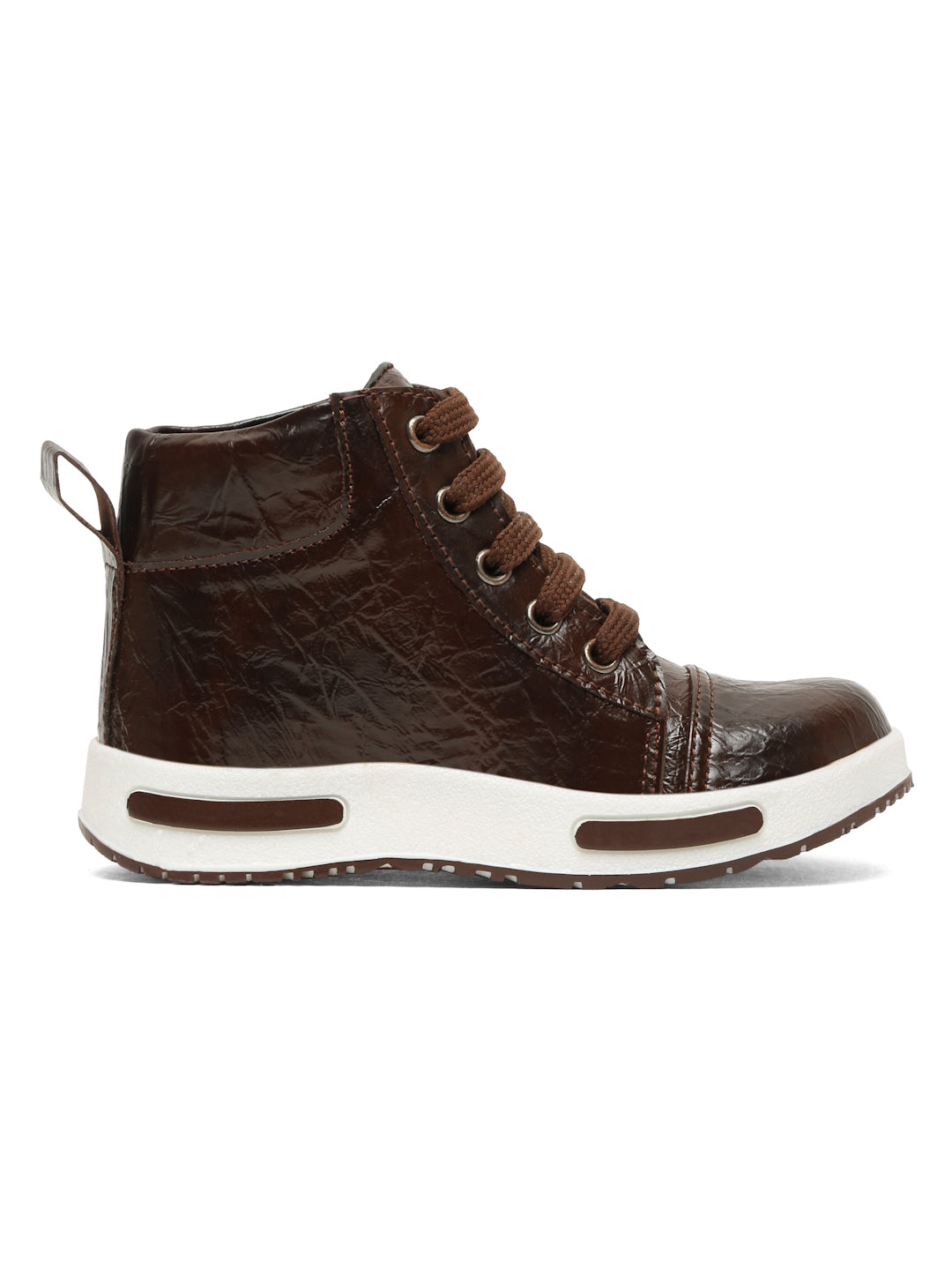 Tiny Bugs Boys Anckle Length Boots - Brown