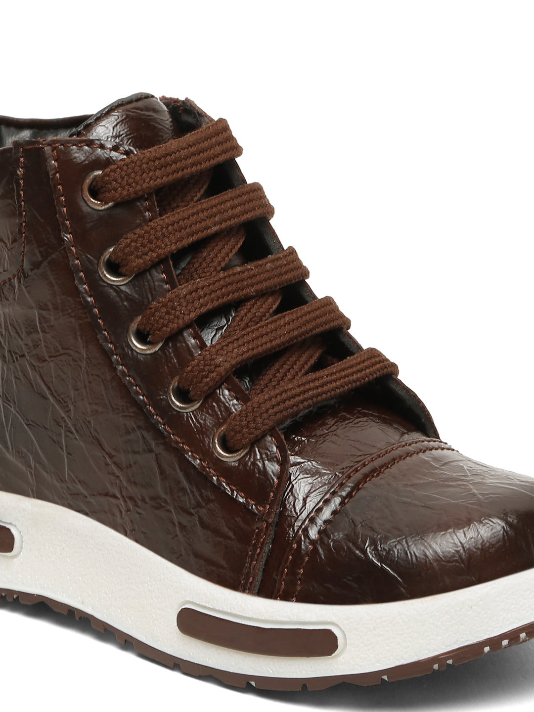 Tiny Bugs Boys Anckle Length Boots - Brown