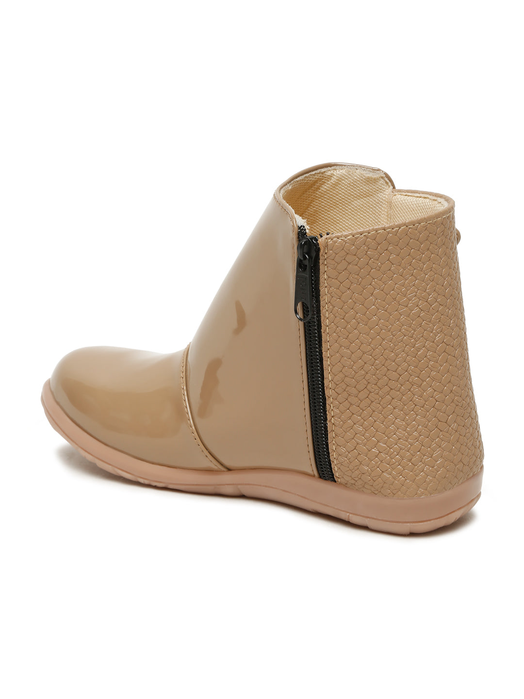 Tiny Bugs Girls Anckle Lenght Boots - Beige