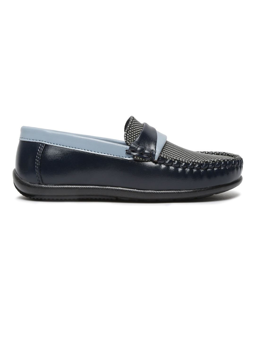Tiny Bugs Boys Slip Ons Loafers - Grey