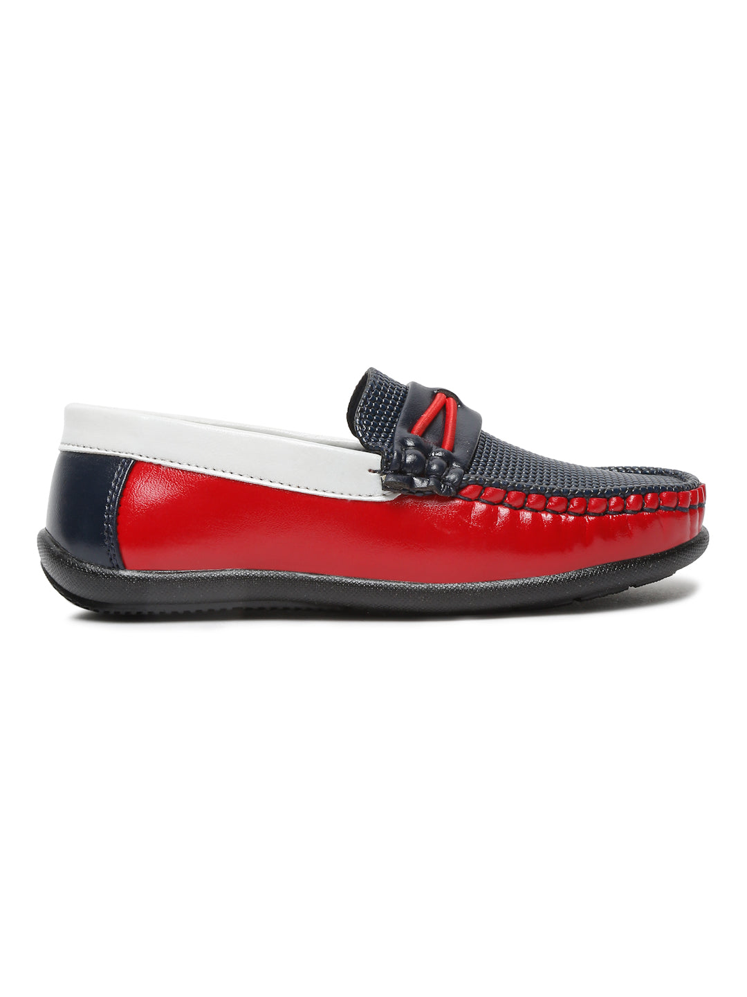 Tiny Bugs Boys Slip Ons Loafers - Navy