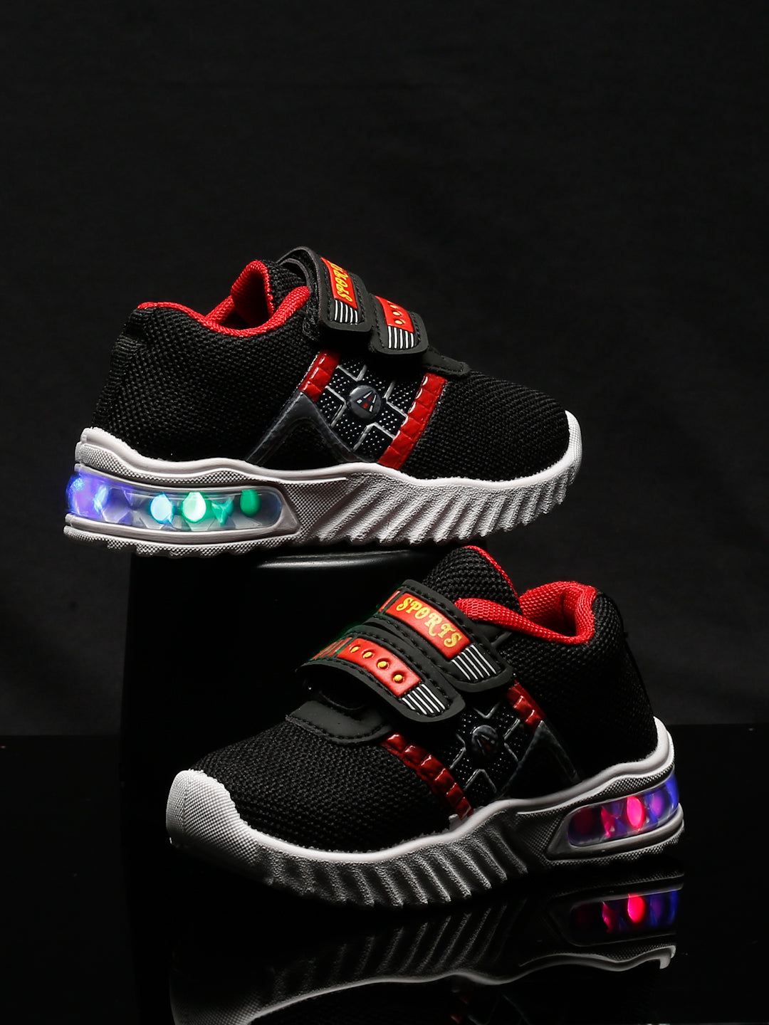 Tiny Bugs Boys Party Wear Led Shoes