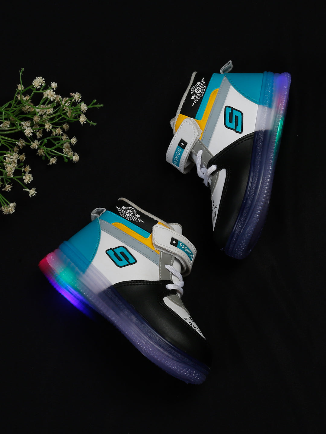Tiny Bugs Unisex Party Wear Led Sneakers