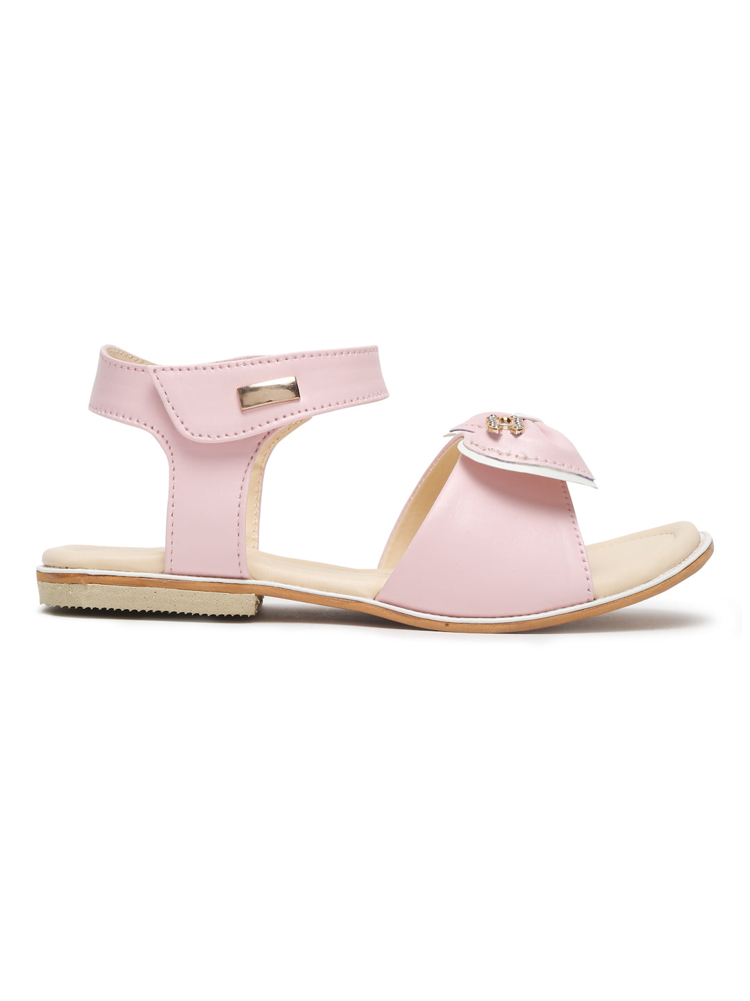 Tiny Bugs Girls Bow Embellished Sandals - Pink