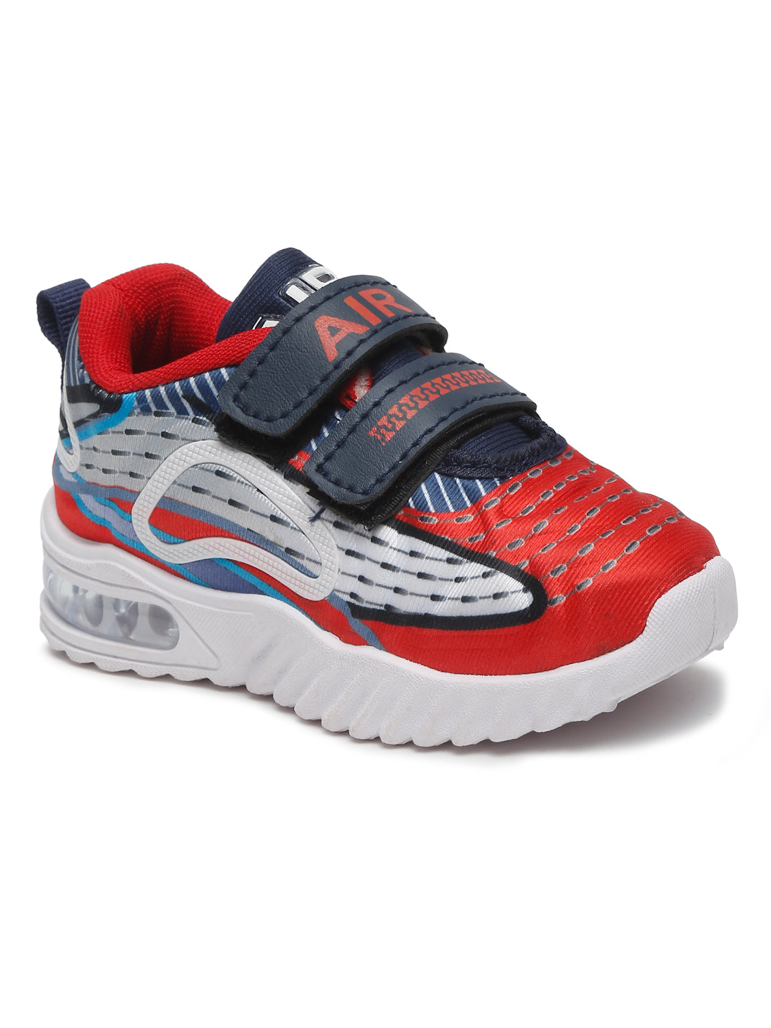 Tiny Bugs Boys Party Wear Led Shoes - Red