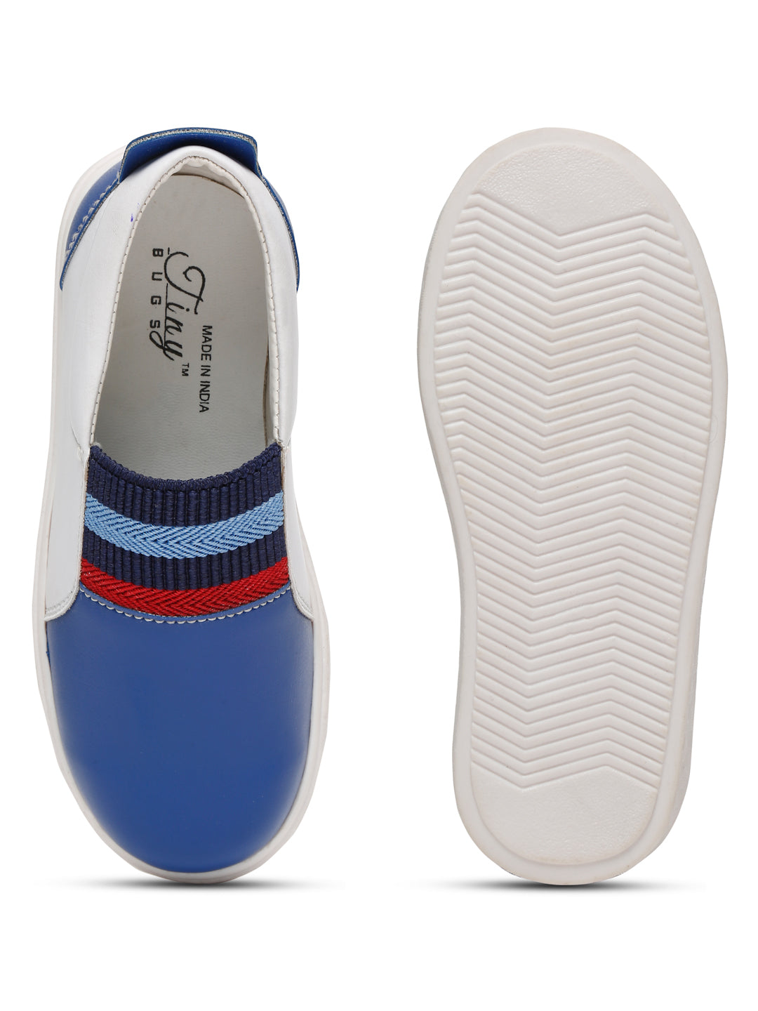 Tiny Bugs Unisex Slip Ons Loafers - Blue