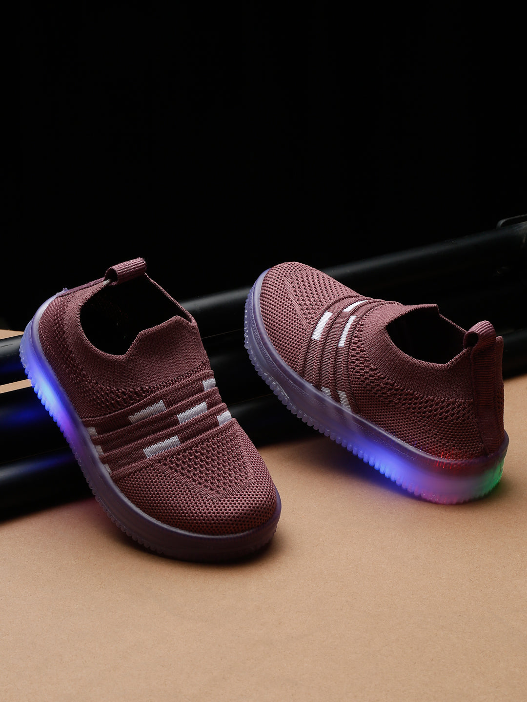 Tiny Bugs Unisex LED Slip Ons Sneakers