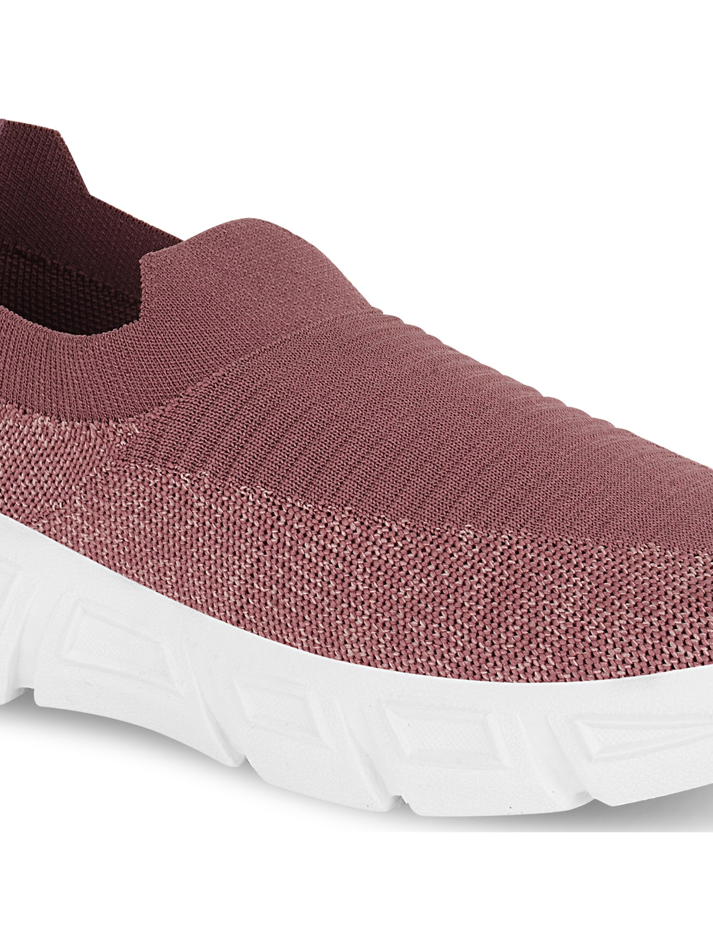 Tiny Bugs Women Woven Design Slip Ons Sneakers - Purple