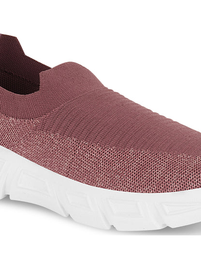 Tiny Bugs Women Woven Design Slip Ons Sneakers - Purple