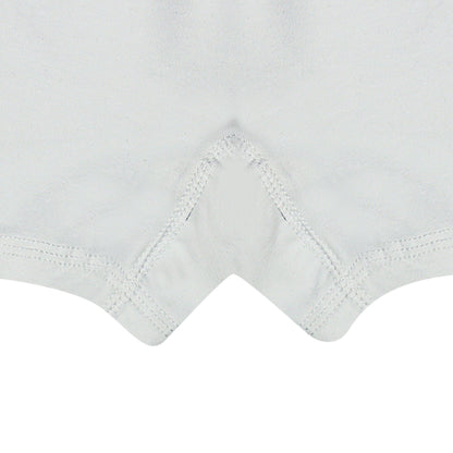 Tiny Bugs White  Solid Bra and Shorty