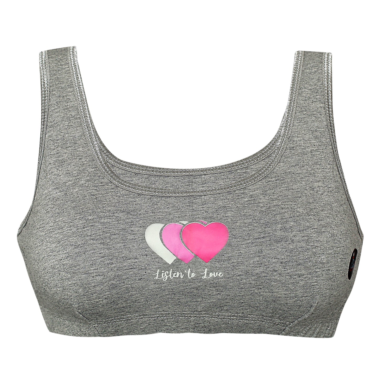Tiny Bugs Printed Non - Wired Non Padded Beginner Sprots Bra