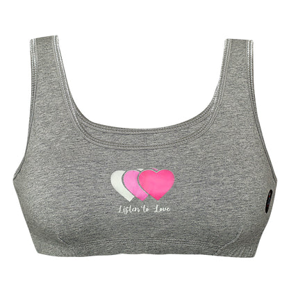 Tiny Bugs Printed Non - Wired Non Padded Beginner Sprots Bra