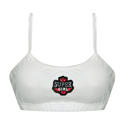 Tiny Bugs Assorted Bra and White Camisole