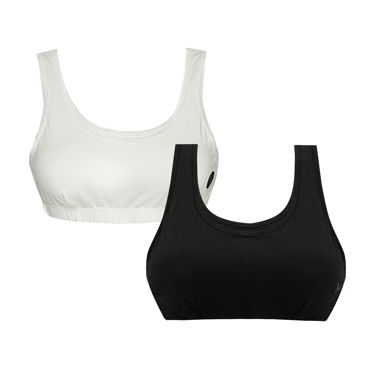 Tiny Bugs Solid Non - Wired Non Padded Beginner  Sports Bra