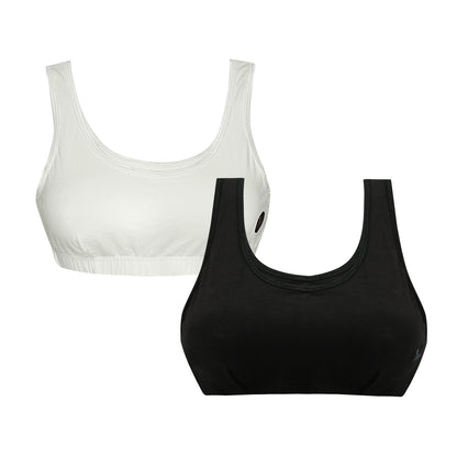 Tiny Bugs Solid Non - Wired Non Padded Beginner  Sports Bra