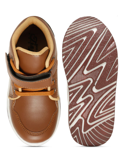 Tiny Bugs Boys Anckle Length Boots - Tan