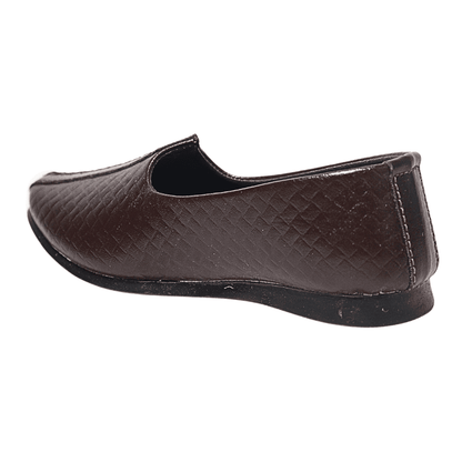 Tiny Bugs Boys Ethnic Wear Mojaris - Brown