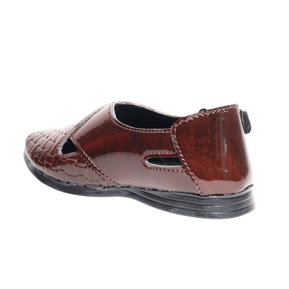 Tiny Bugs Boys Ethnic Wear Mojaris - Brown
