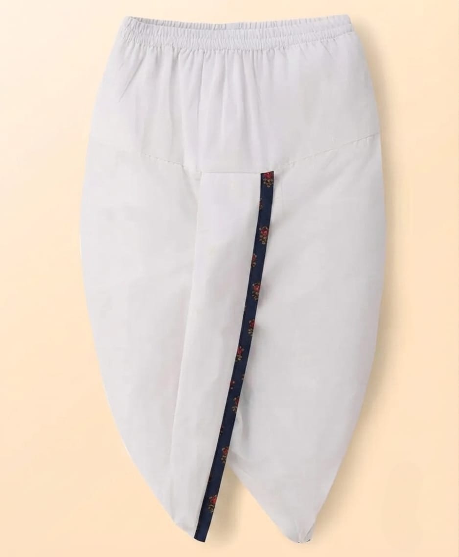 Tiny Bugs Boys Printed Kurta Dhoti - Blue