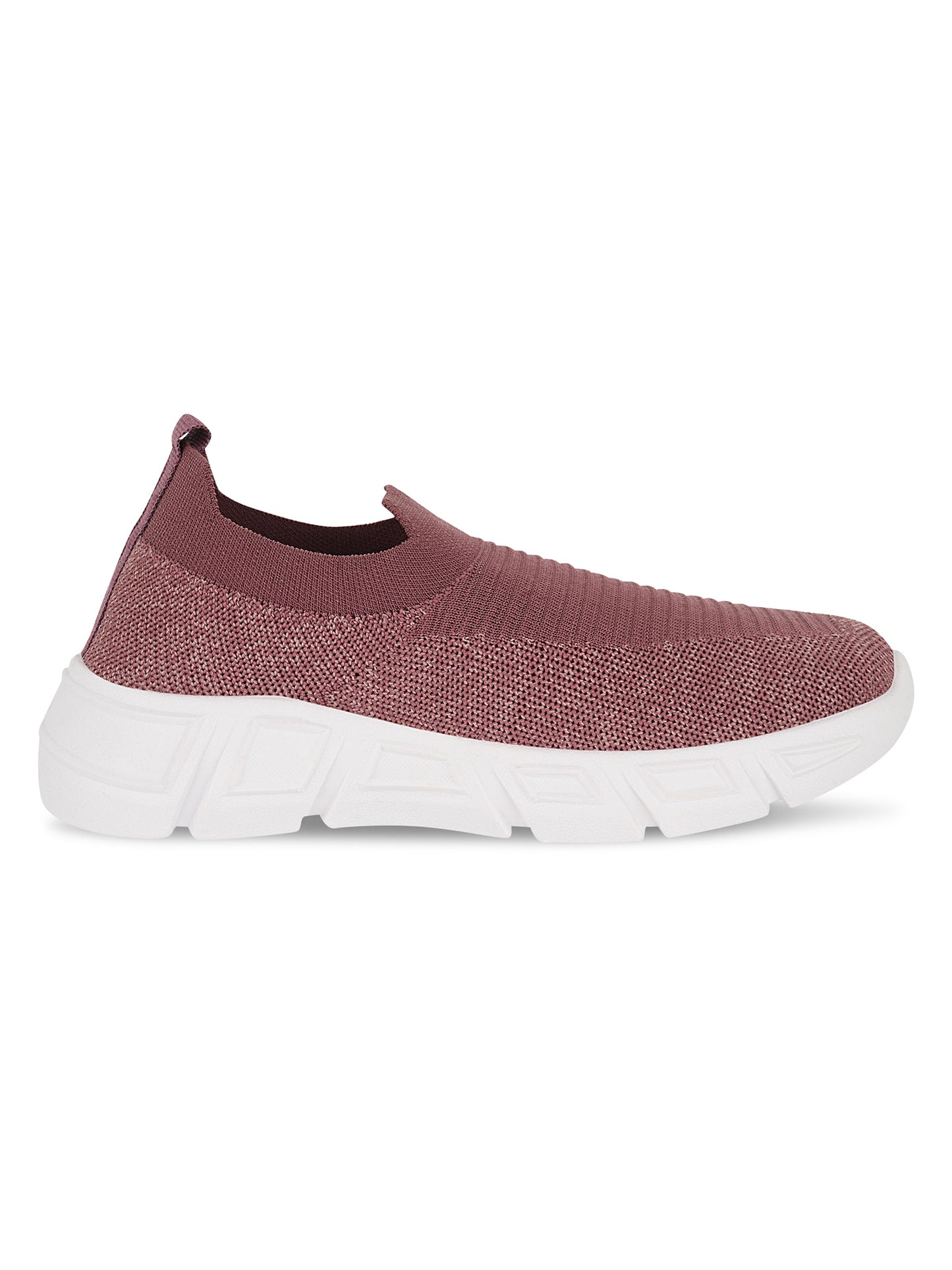 Tiny Bugs Women Woven Design Slip Ons Sneakers - Purple