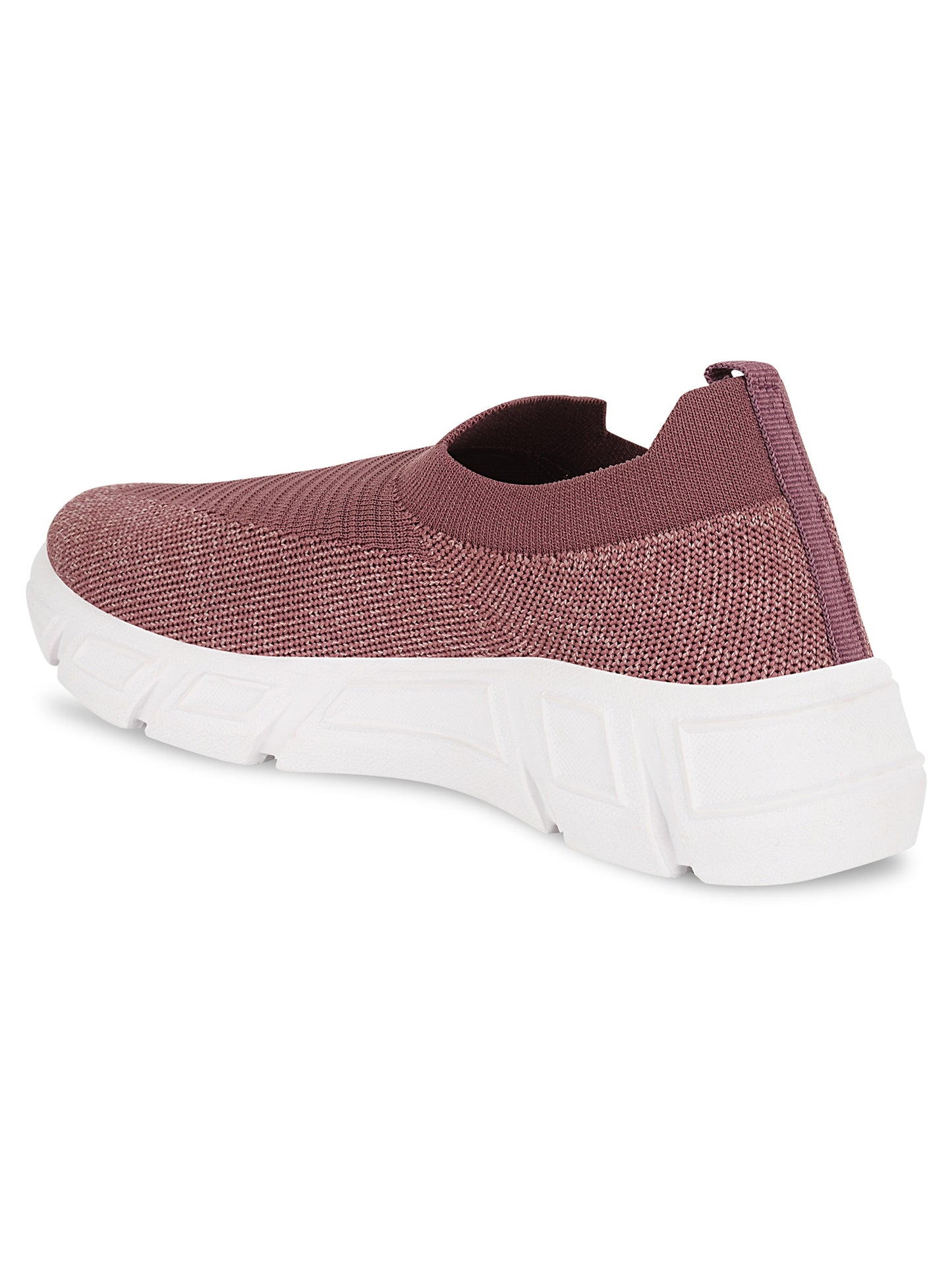 Tiny Bugs Women Woven Design Slip Ons Sneakers - Purple