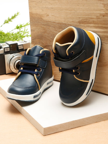Tiny Bugs Boys Anckle Length Boots - Navy