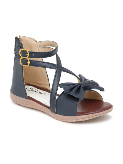 Tiny Bugs Girls Gladiators Sandals - Navy