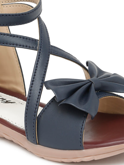 Tiny Bugs Girls Gladiators Sandals - Navy