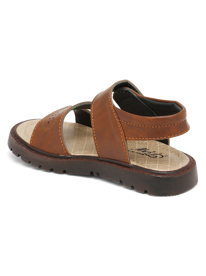 Tiny Bugs Boys Casual Velcro Sandals - Tan