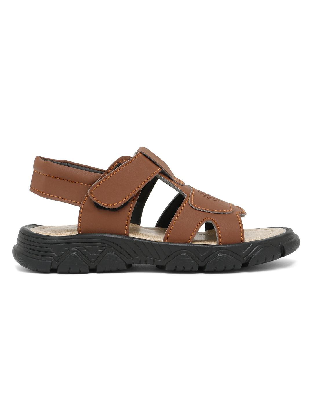 Tiny Bugs Boys Casual Velcro Sandals - Tan