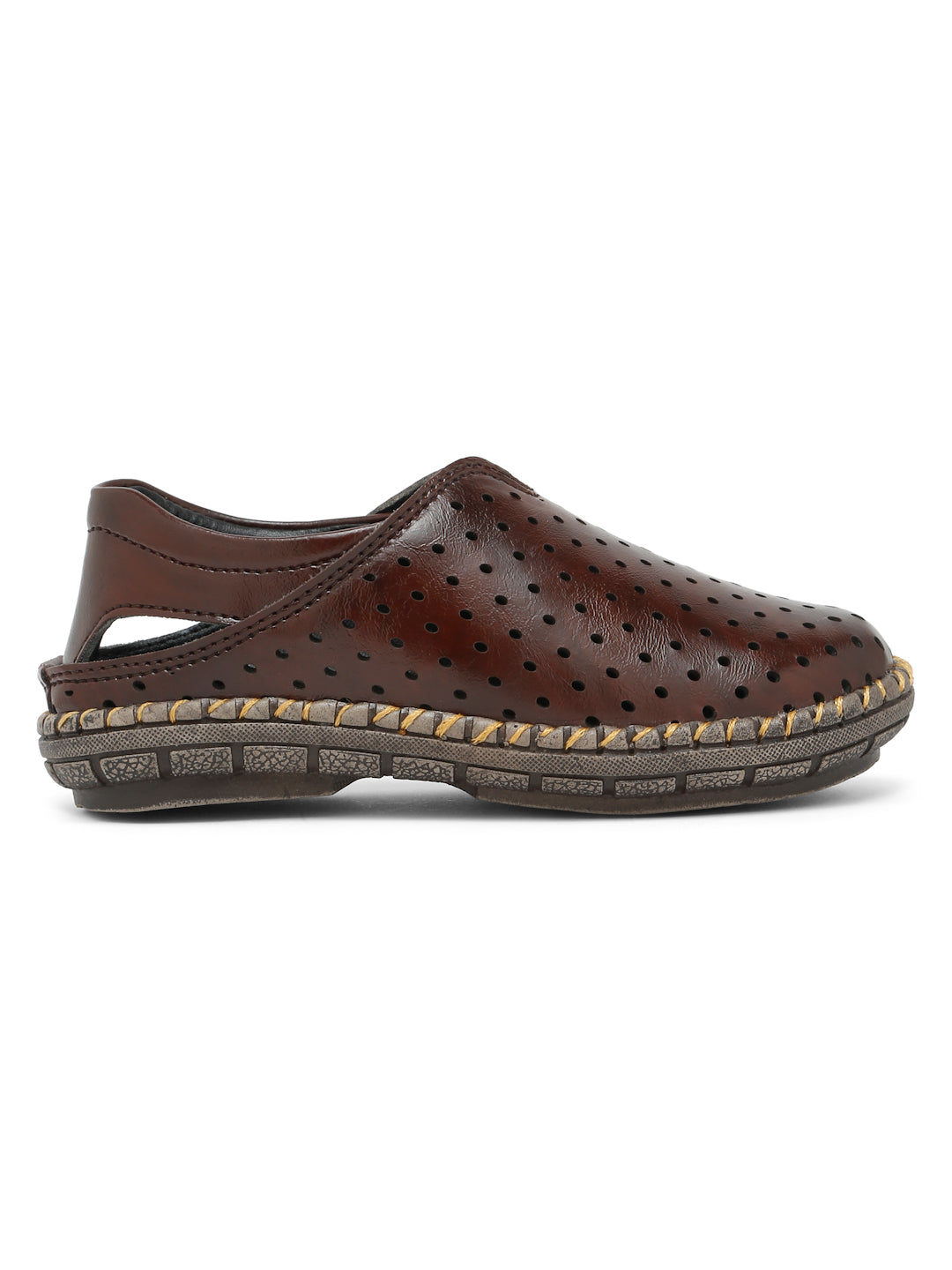 Tiny Bugs Boys Casual Roman Sandals - Brown