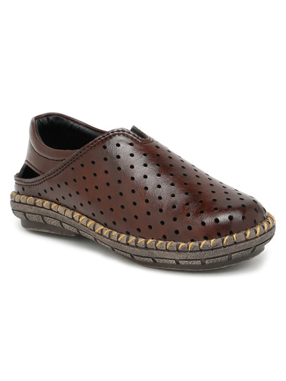 Tiny Bugs Boys Casual Roman Sandals - Brown