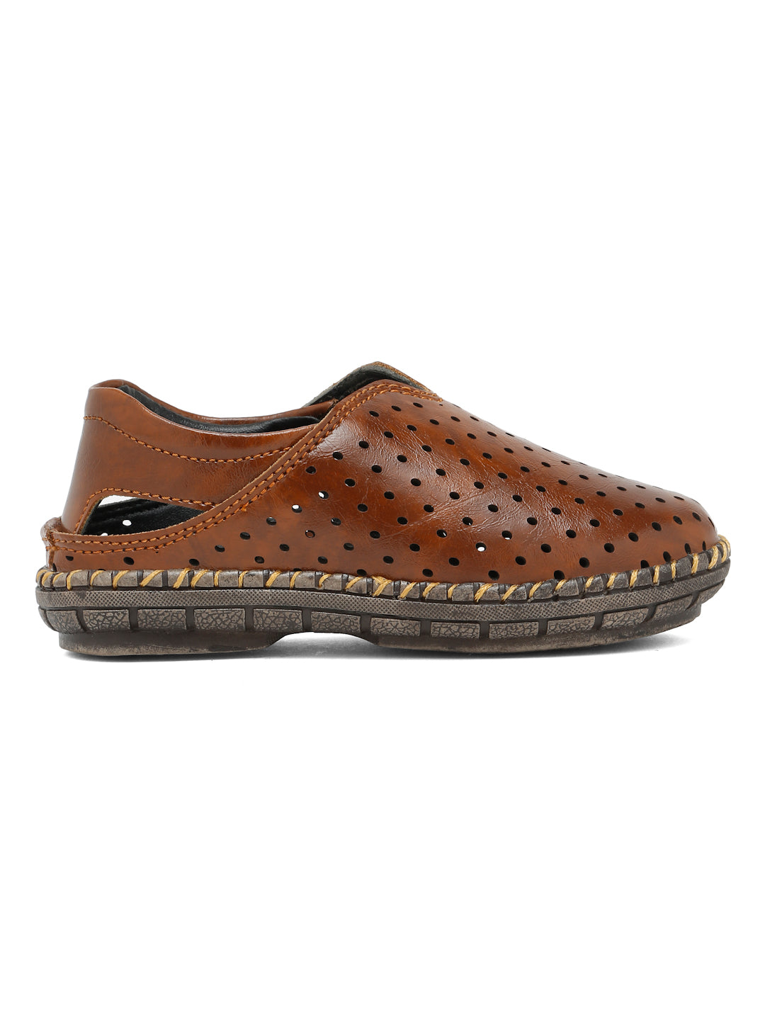 Tiny Bugs Boys Casual Roman Sandals - Tan