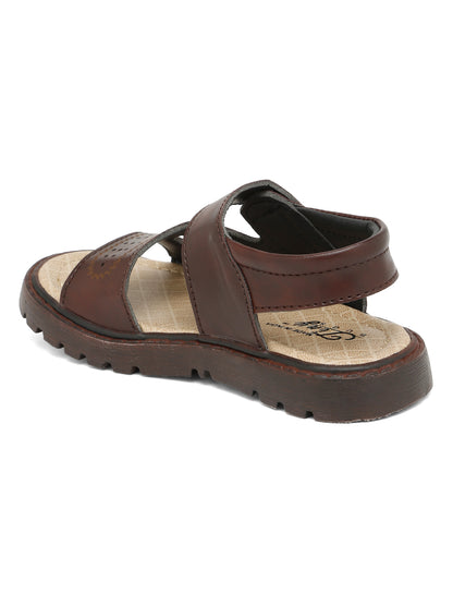 Tiny Bugs Boys Casual Velcro Sandals - Brown